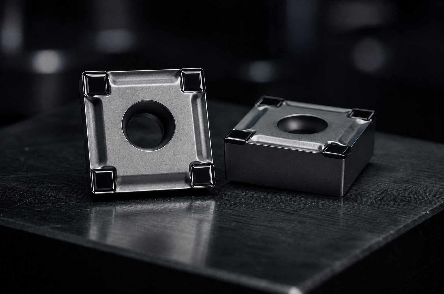 Spec Tool super abrasive inserts with brazed PCD and PCBN corner tips